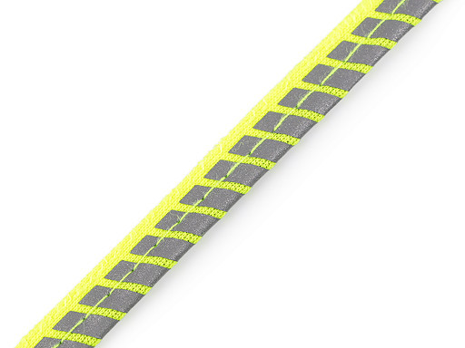 reflektierendes Paspelband | 1cm | neongelb