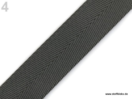 Gurtband | Polyester | 25mm | grau