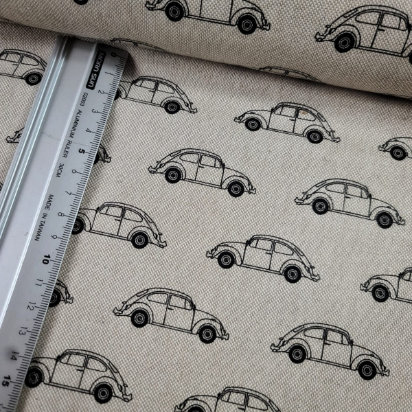 Canvas | Baumwolle | bedruckt | Oldtimer | natur