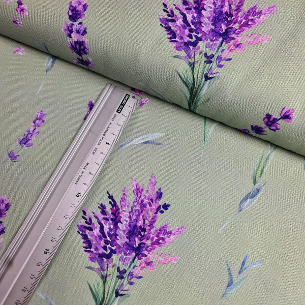 Canvas | bedruckt | Lavendel | lindgrün