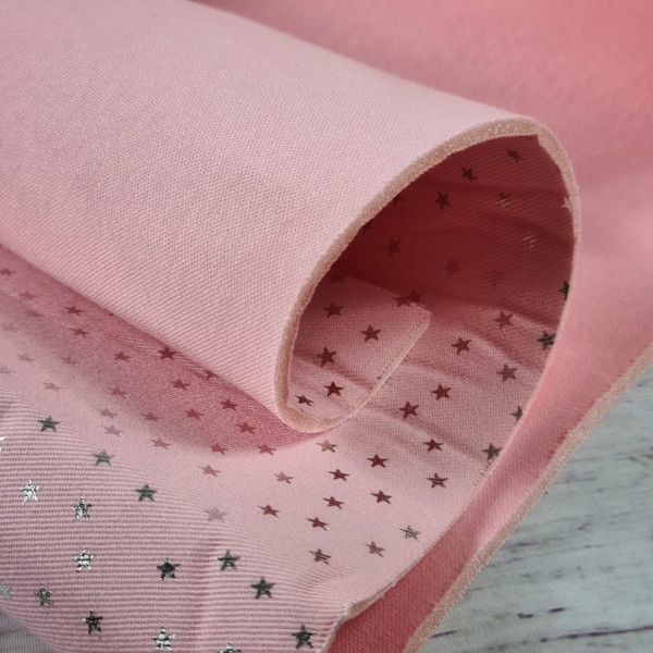 EcoBaFo | bedruckt | silberne Sternchen | rosa