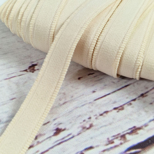 Gummiband | 13mm | dunkles creme