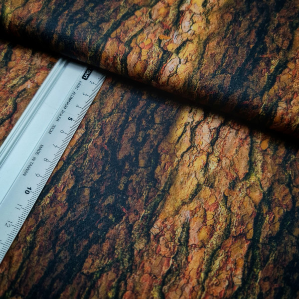 Baumwolle | bedruckt | Robert Kaufmann | tree bark | braun
