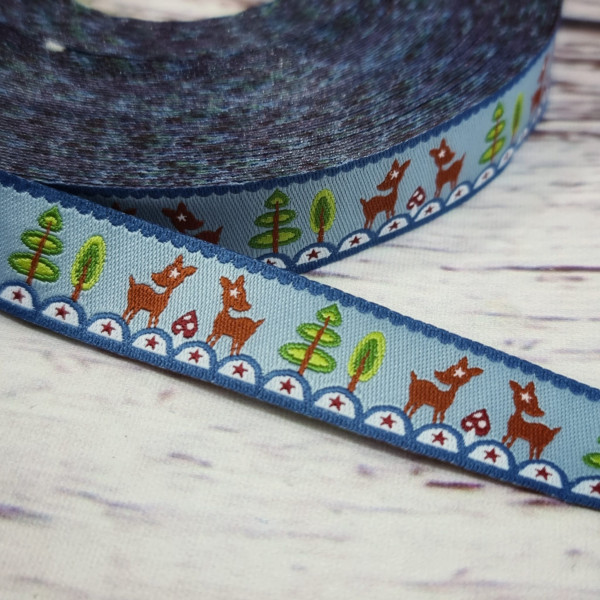 Webband | Rehlein | blau