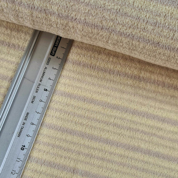Bekleidungsfrotte | doubleface | Streifen | flieder/creme