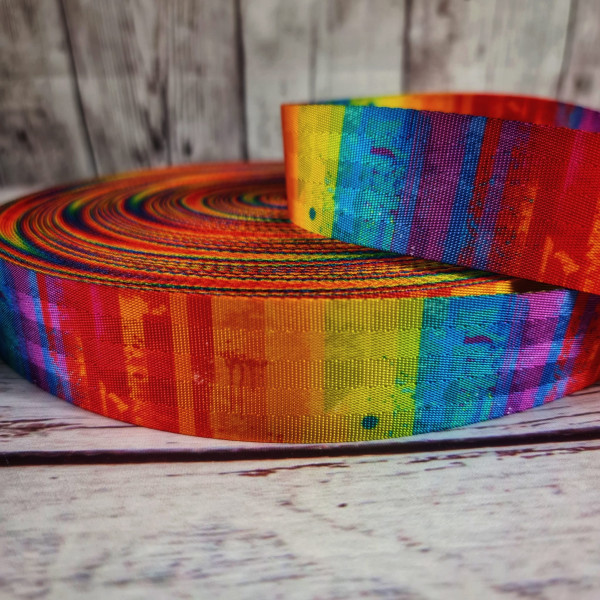 Gurtband | 40mm | beidseitig | colorfull | bunt