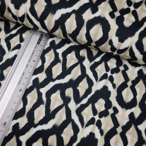 Canvas | Baumwolle | bedruckt | animal skin | beige