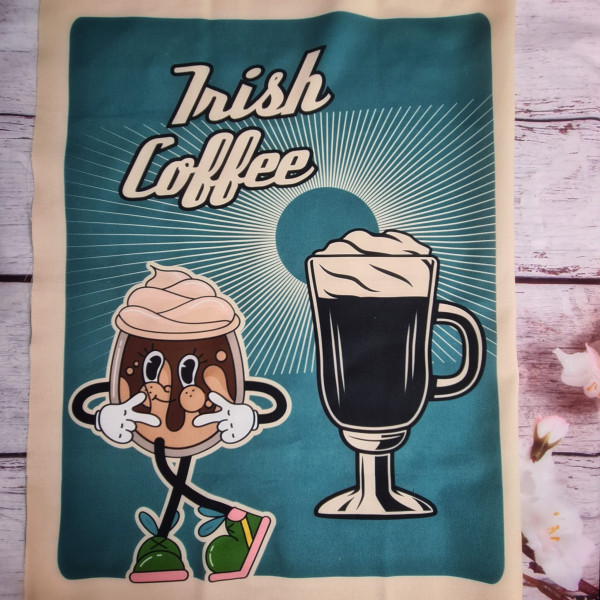 Canvas Panel | Baumwolle | irish coffee | blau/bunt