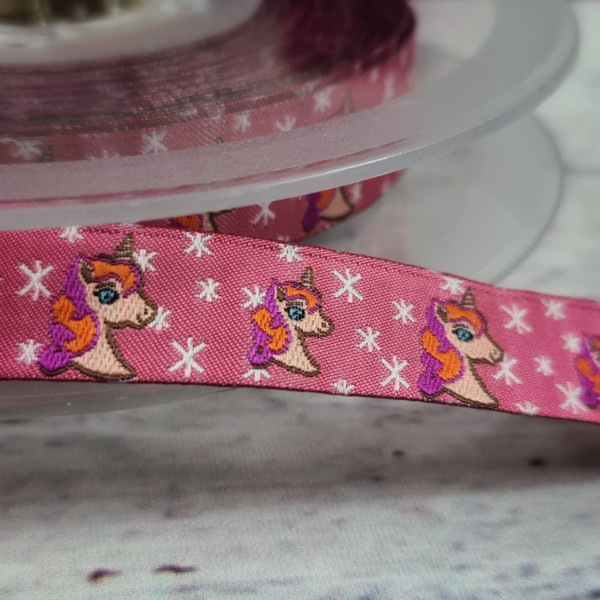 Webband | Einhorn | rosa