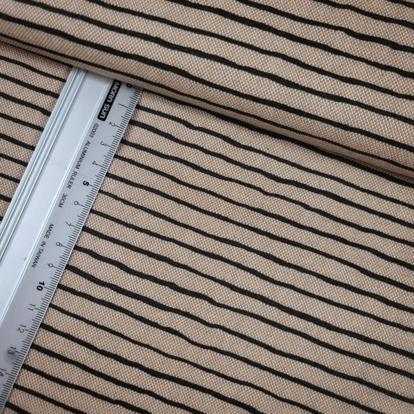 Canvas | Baumwolle | bedruckt | shabby stripes | natur