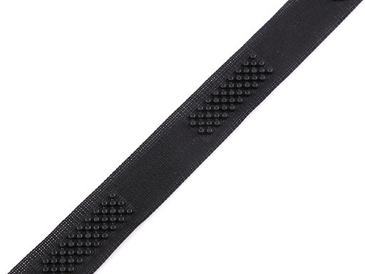 3D-Verschluss aus Kunststoff/Klettverschluss-Imitat | schwarz