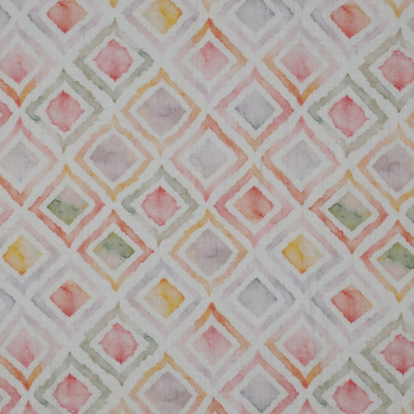 Baumwolle | double gauze/Musselin | geo watercolor | malve