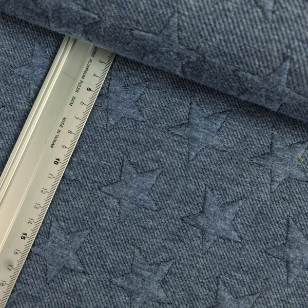 Quiltsweat | quilted stars | blau melange