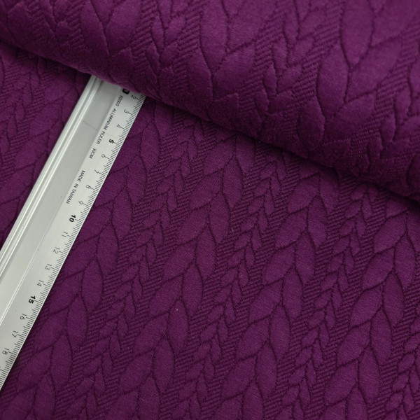 Quiltsweat | Zopfmuster | pflaume