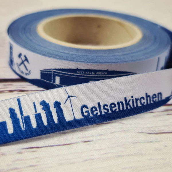 Webband | Gelsenkirchen | blau/weiß