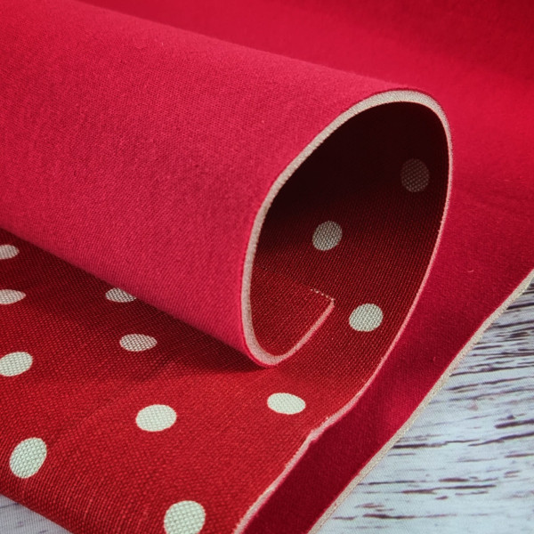 EcoBaFo | bedruckt | Punkte | rot/weiß