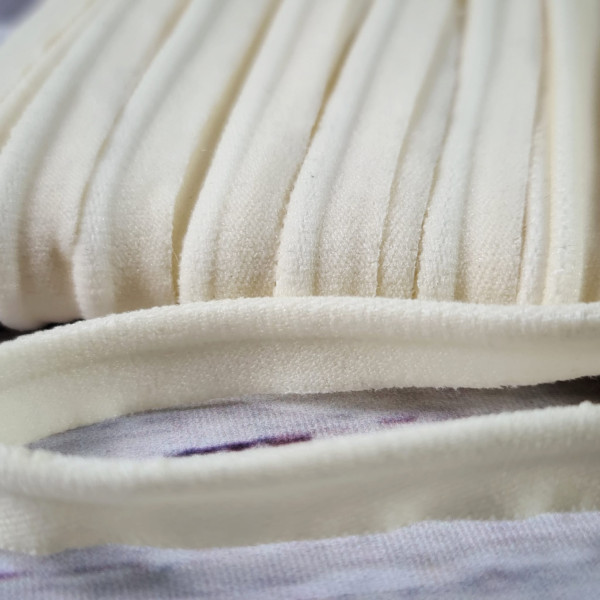 elastisches Paspelband | weiß | 1cm