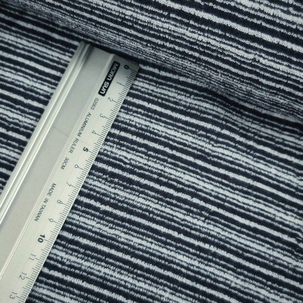 Bekleidungsfrotte | doubleface | Streifen | schwarz/weiss