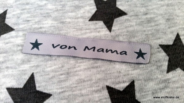 Applikation | Label | von Mama | grau