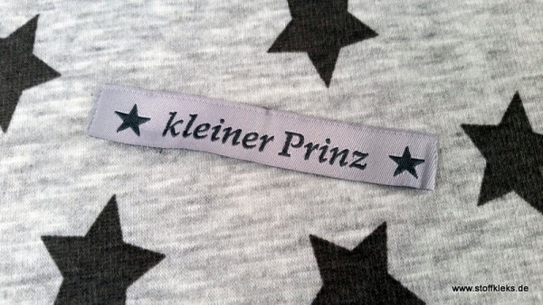 Applikation | Label | kleiner Prinz | grau