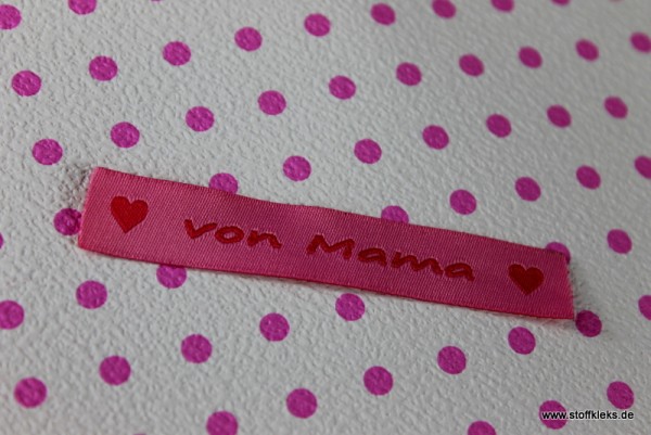 Applikation | Label | von mama | rosa