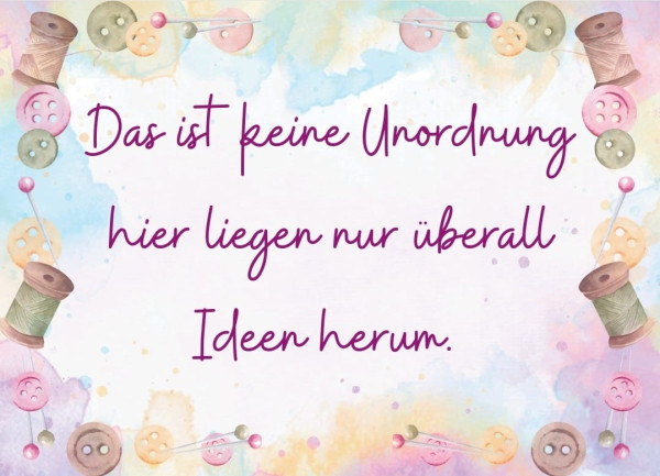 Postkarte "Das ist keine Unordnung"