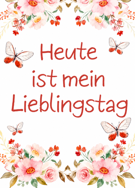 Postkarte "Lieblingstag"