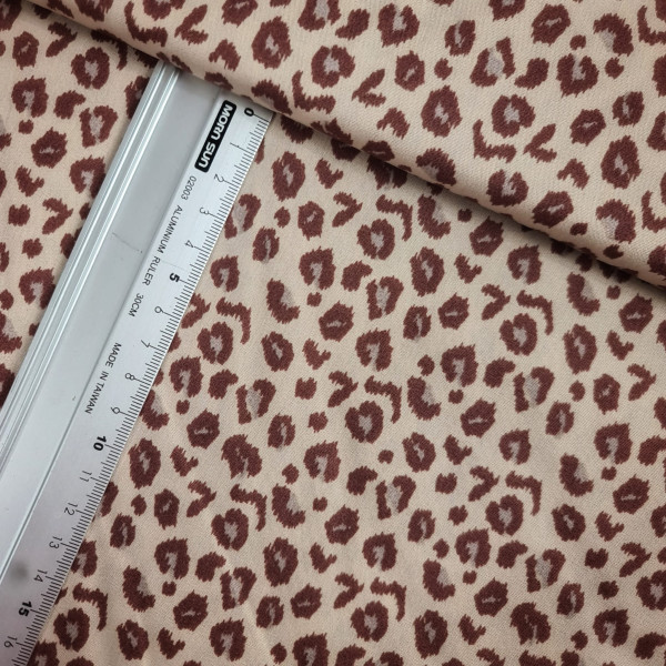 Baumwolle | bedruckt | leo | braun