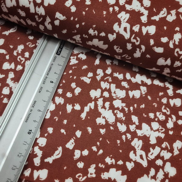 Baumwolle | bedruckt | all over | rost