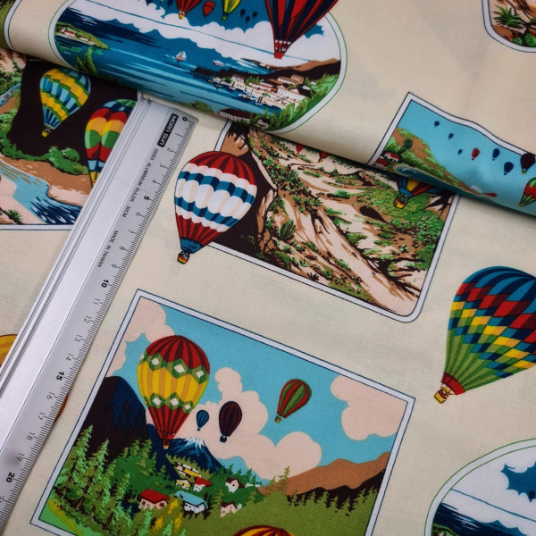 Baumwolle | bedruckt | Alexander Henry Fabrics | Ballon | bunt