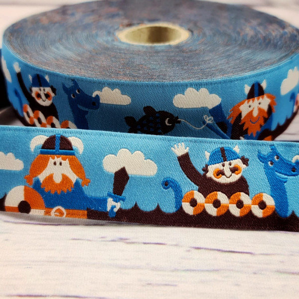 Webband | Wikinger | bunt