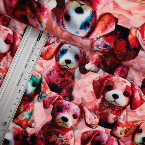 Sommersweat | French Terry | bedruckt | sweet dogs | bunt