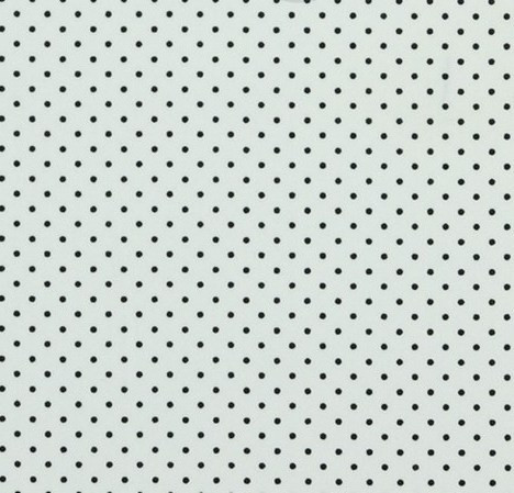 Baumwolle | bedruckt | 1mm Punkte | weiss / schwarz
