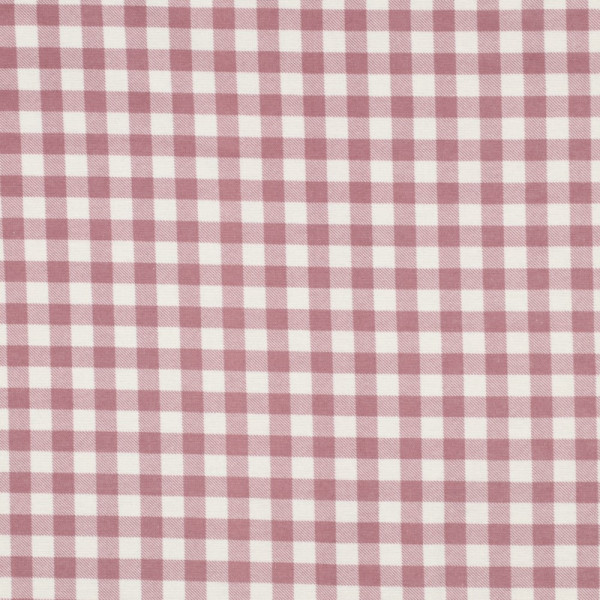 Baumwolle | Flanell | vichy | malve/weiß