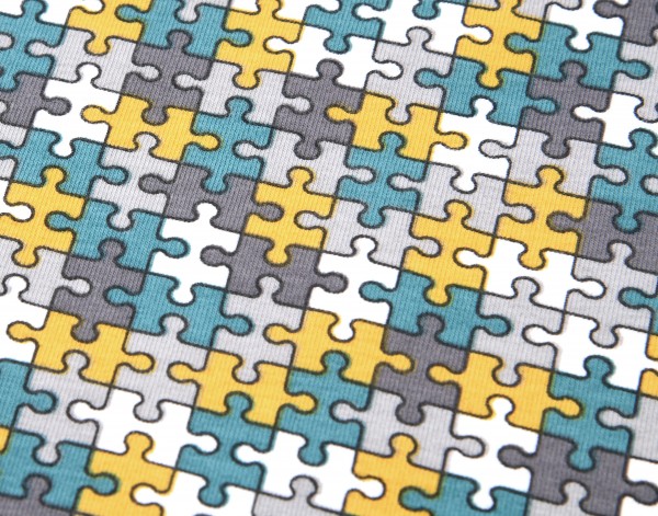 Jersey | bedruckt | Puzzle | bunt