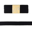 dehnbares Viskose Schrägband/Einfassband | 40 / 20mm | 3m | 187148 | schwarz
