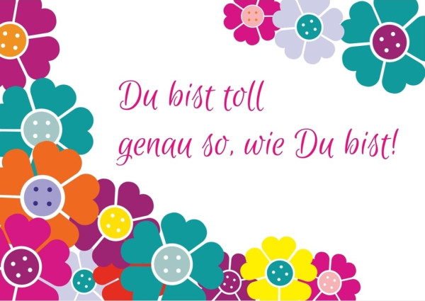 Postkarte "Du bist toll"