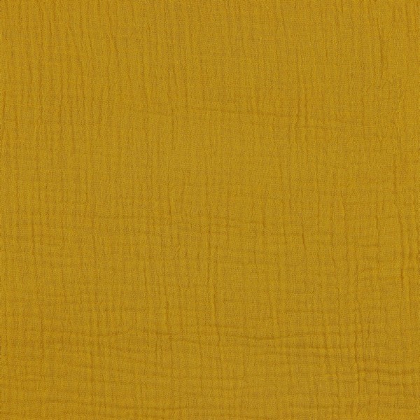 Baumwolle | double gauze/Musselin | Uni | senf