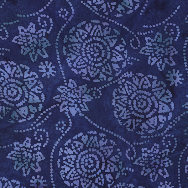 Viskose | handgefertigt | batik | blau