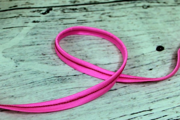 elastisches Paspelband | neon pink | 1cm