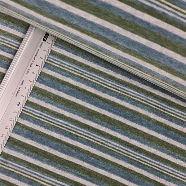 Nicky | bedruckt | Streifen | grün/blau/grau