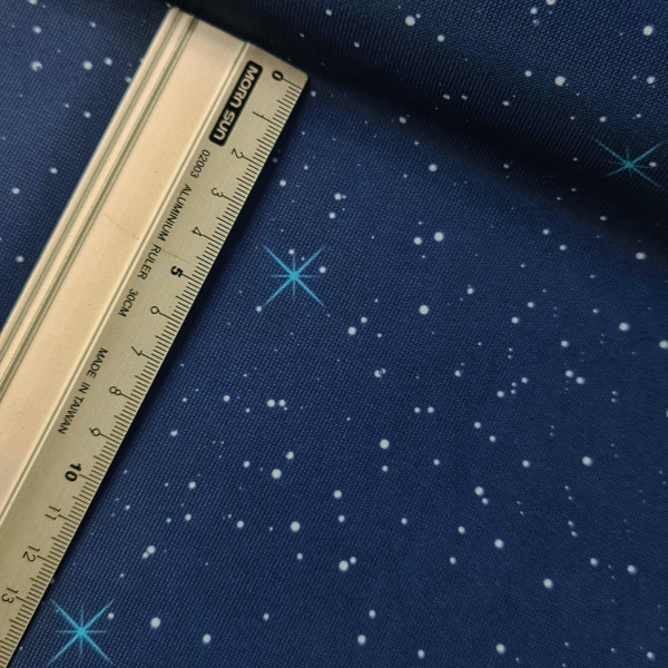 Outdoorstoff | bedruckt | Sternenhimmel | dunkelblau