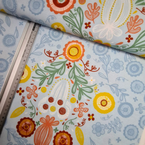 Canvas | Baumwolle | bedruckt | floral | bunt