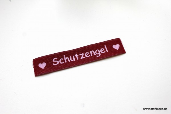 Applikation | Label | Schutzengel | Beere mit rosa | 1,5 cm