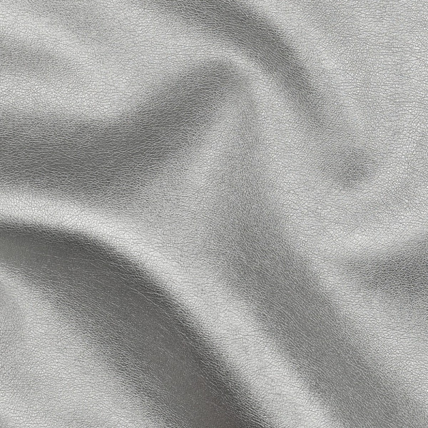 veganes Kunstleder | hell silber metallic