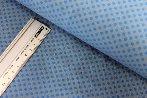 Jersey | bedruckt | 4mm Punkte | dunkel türkis / grau