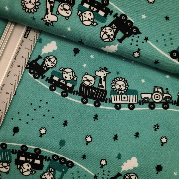 Jersey | bedruckt | Tierzug | altgrün