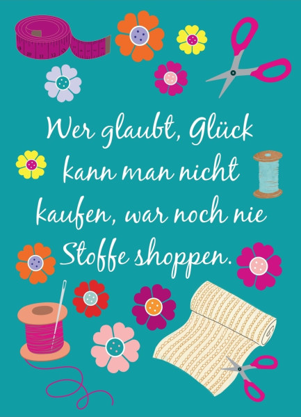 Postkarte "Wer glaubt"