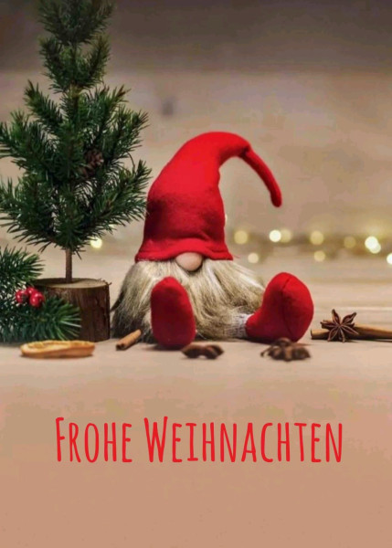 Postkarte "Frohe Weihnachten"