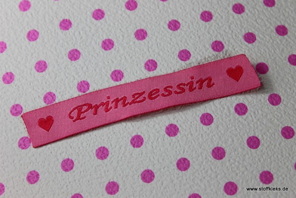 Applikation | Label | Prinzessin | rosa